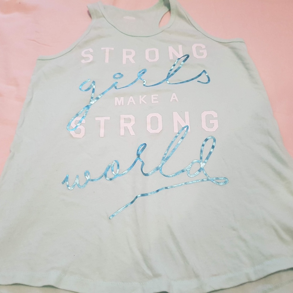 Light Sea Blue Tank top for Girls
